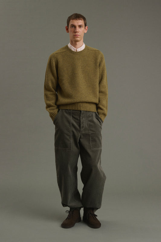 Trousers Kurtis - Grey-Green - Cotton - Men