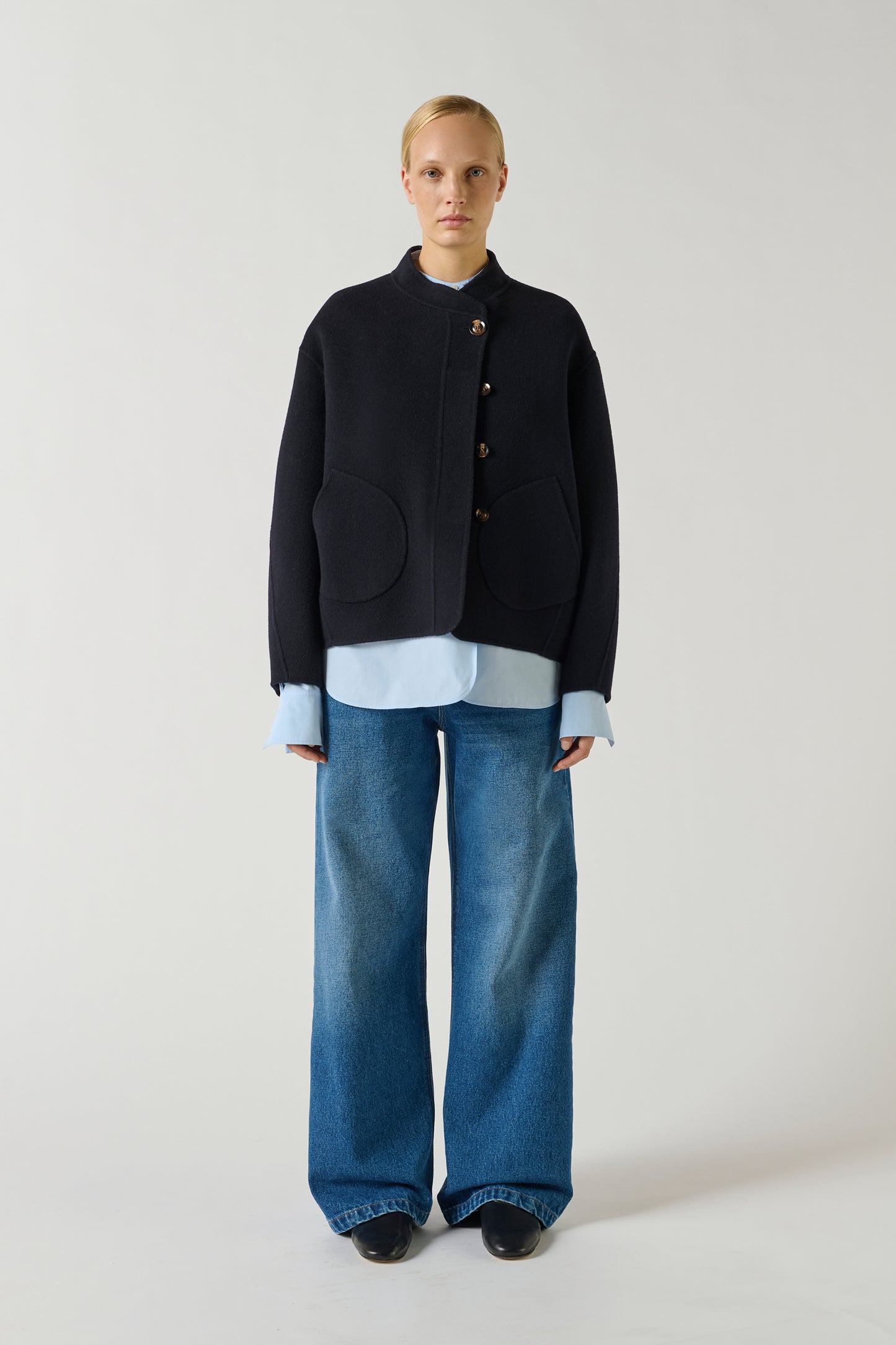 Manteau Windsor - Deep Navy - Laine - Femme