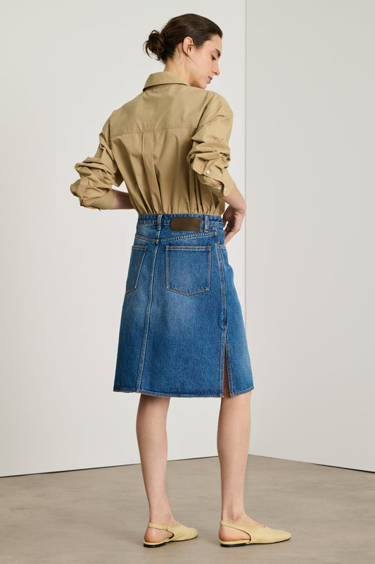 Elyne Skirt - Blue - Cotton - Women