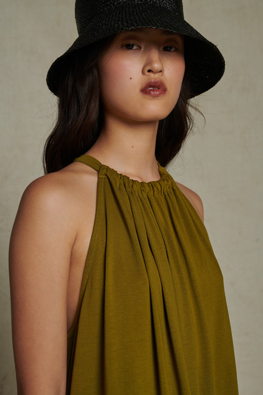 Robe Amel - Kaki - Coton - Femme