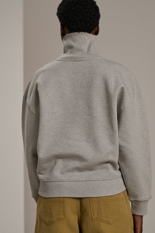 Vito Sweatshirt - Marl Grey - Cotton - Women