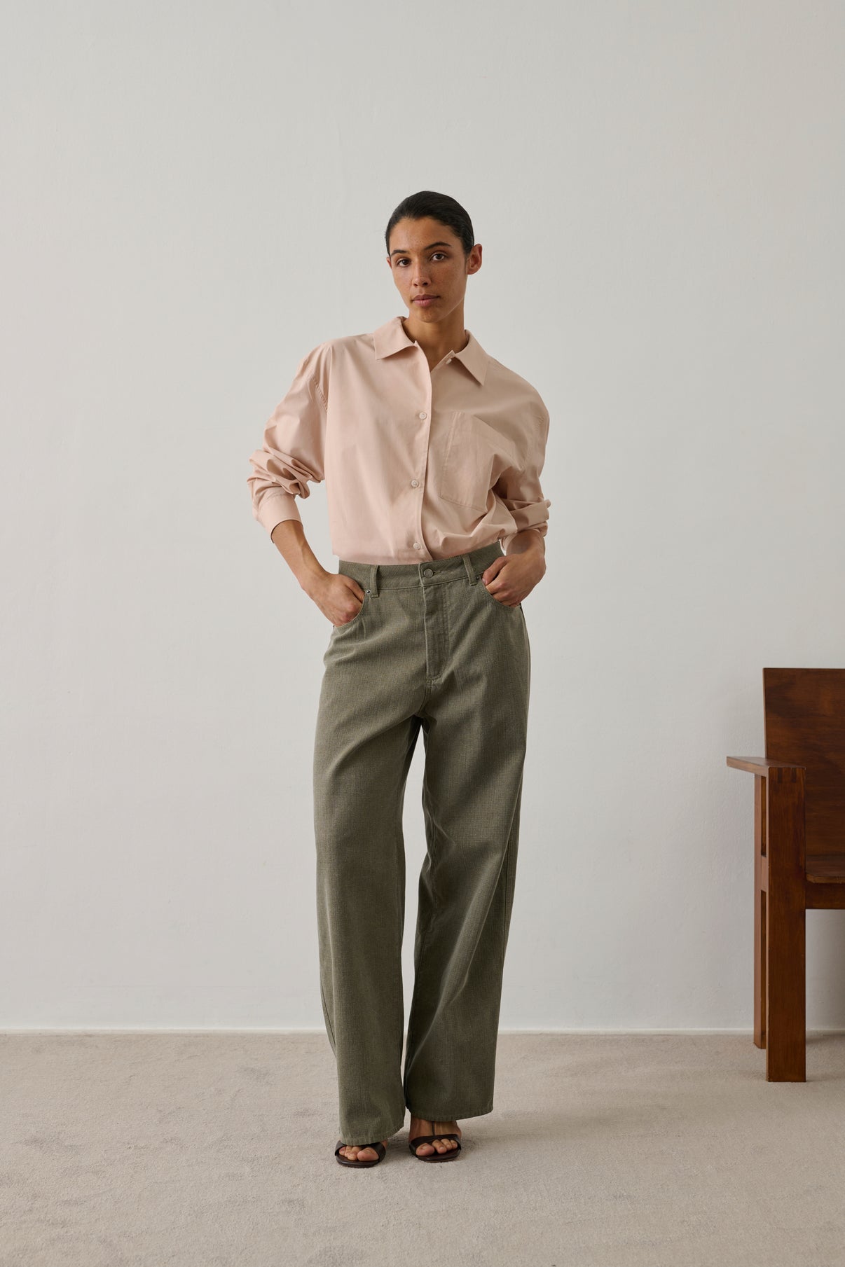 Itaque shirt - Rose Blush - Cotton - Women vue 2
