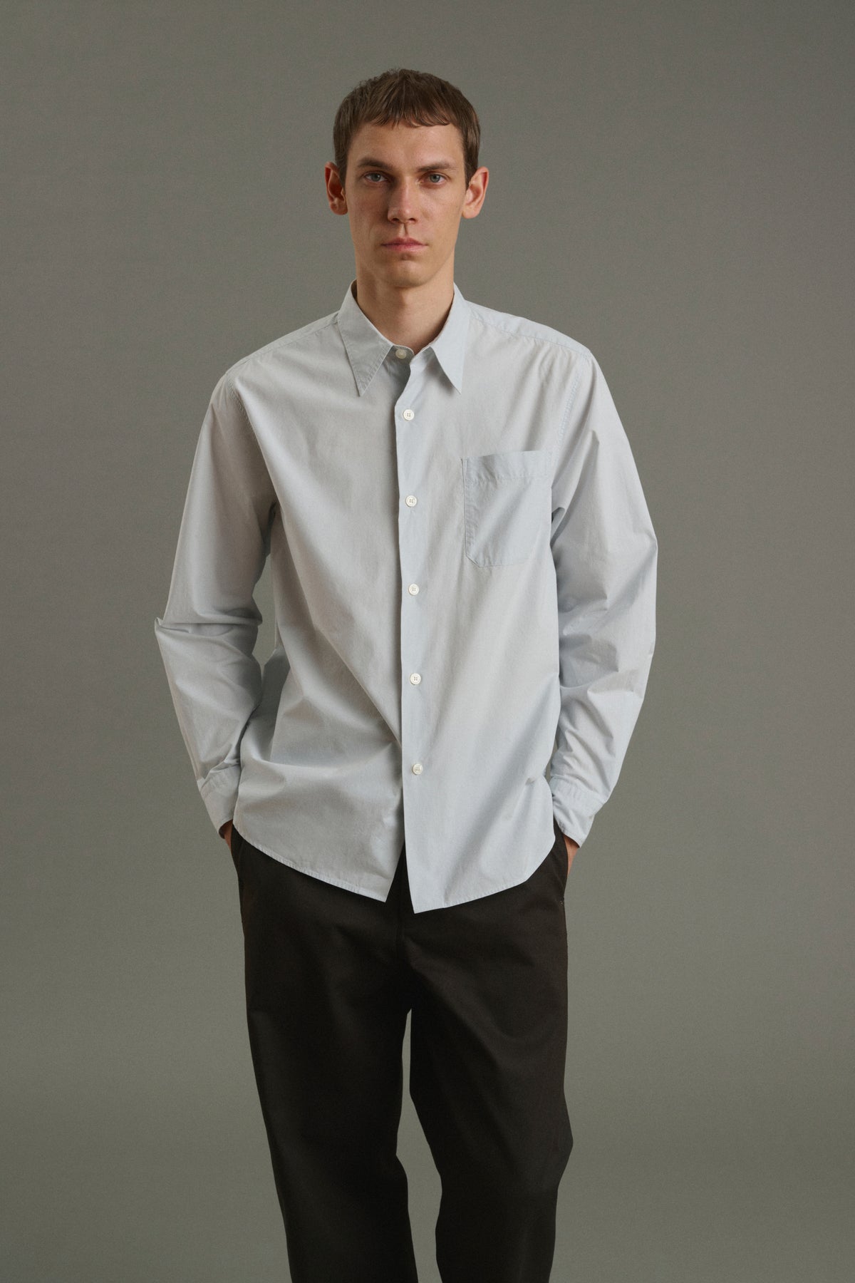 Shirt Glenn - Pale Blue - Cotton - Men vue 1