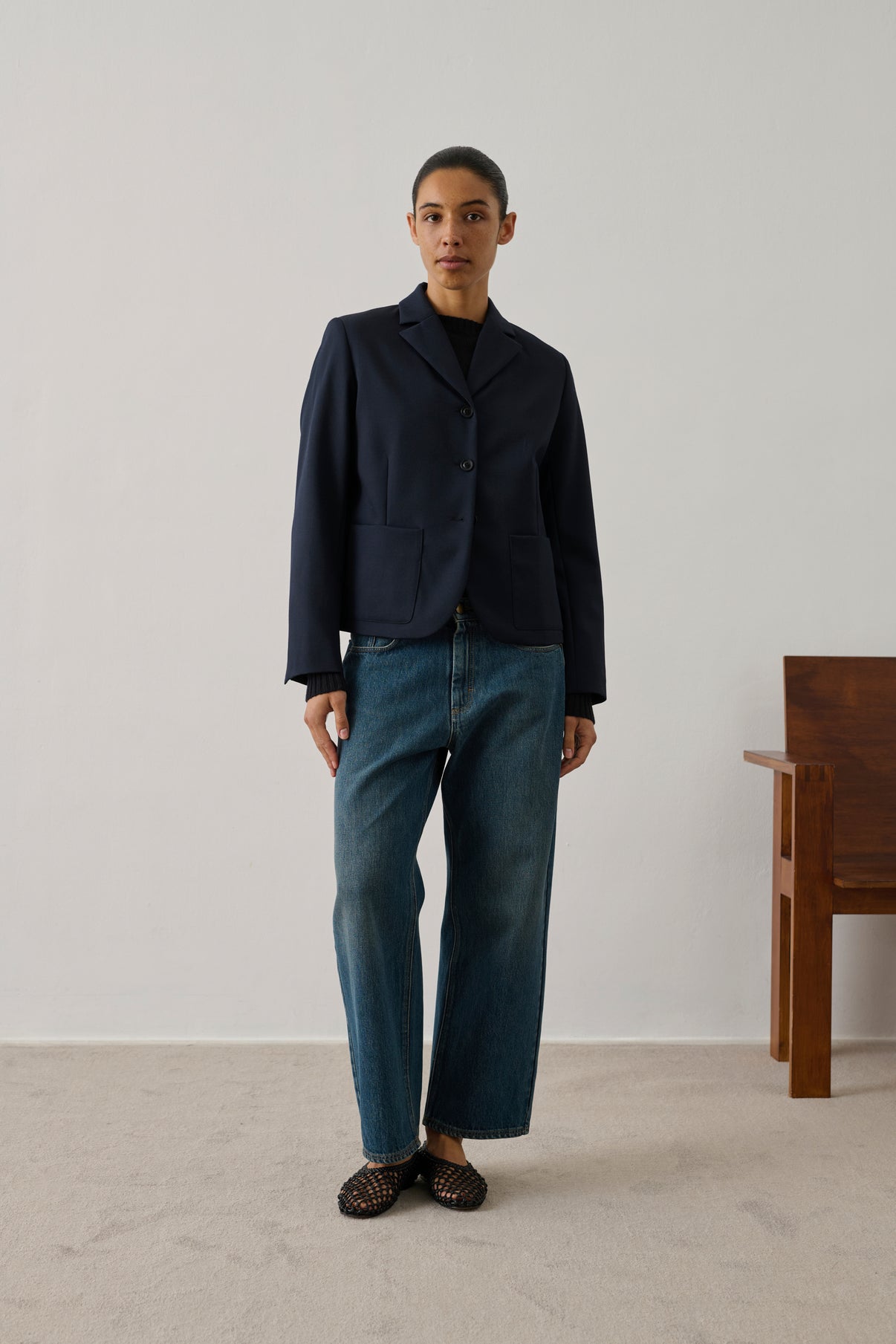 Veste Hespera - Navy - Laine - Femme vue 4