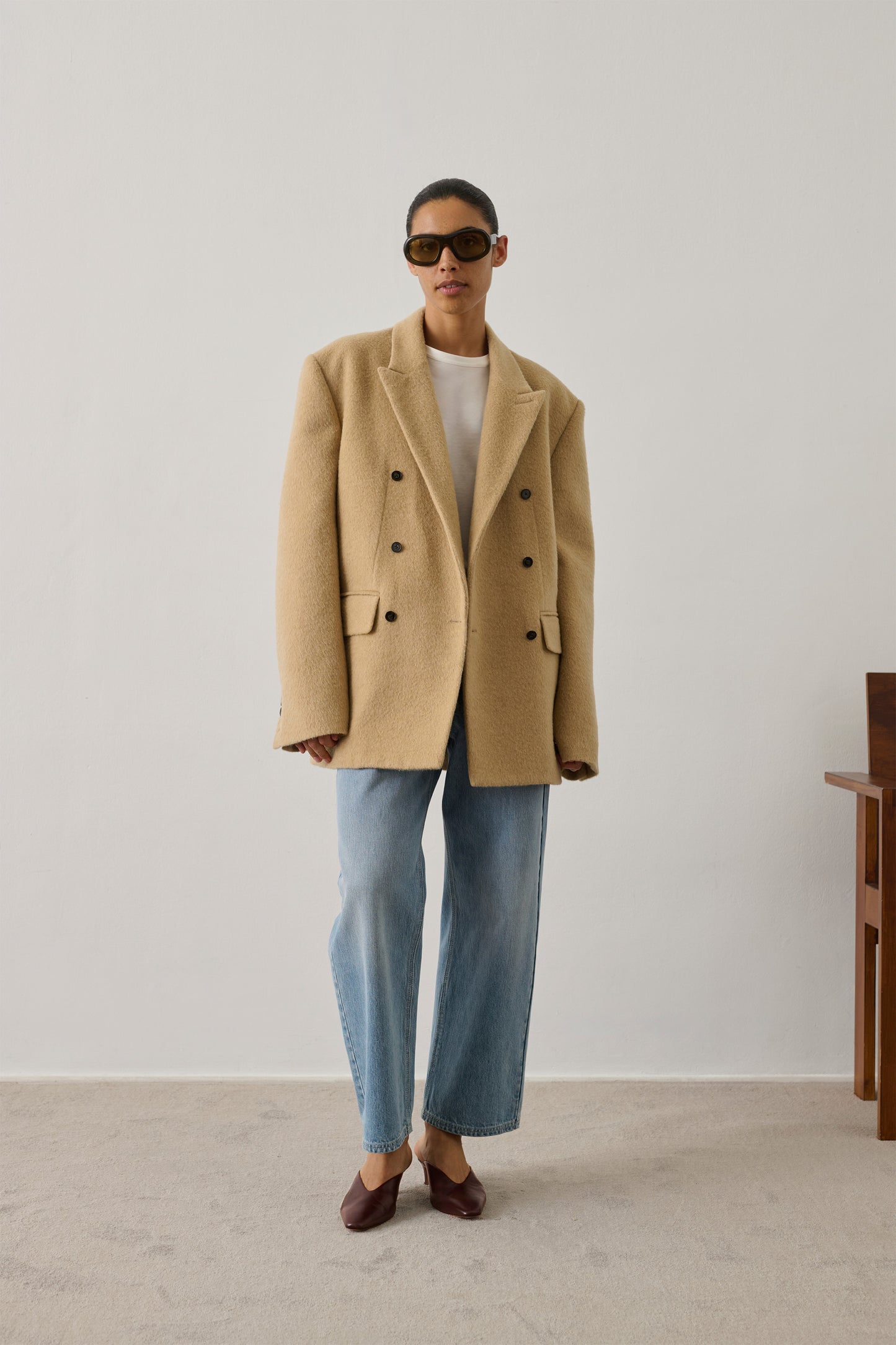 Coat Helga - Beige - Cotton - Women