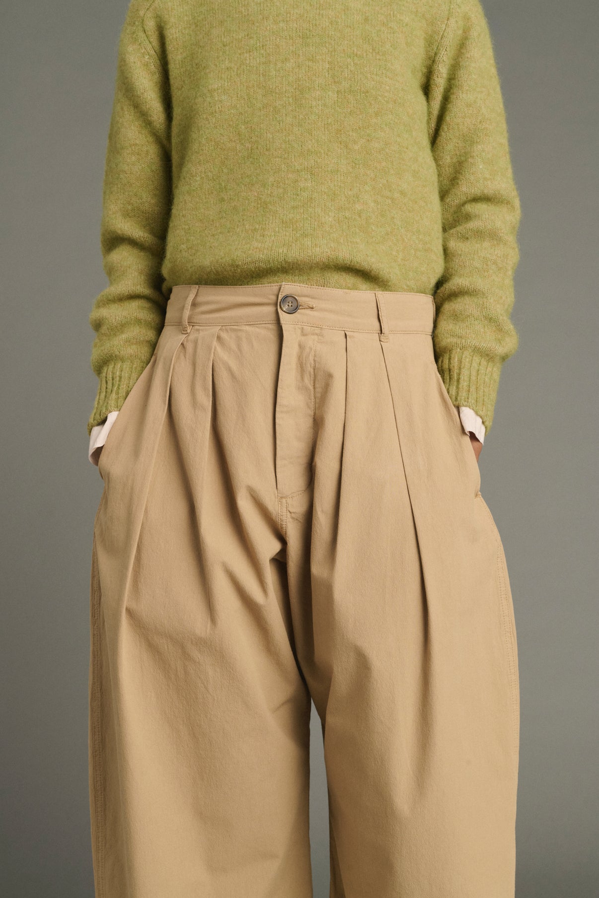 Lambert trousers - Beige - Cotton - Women vue 4