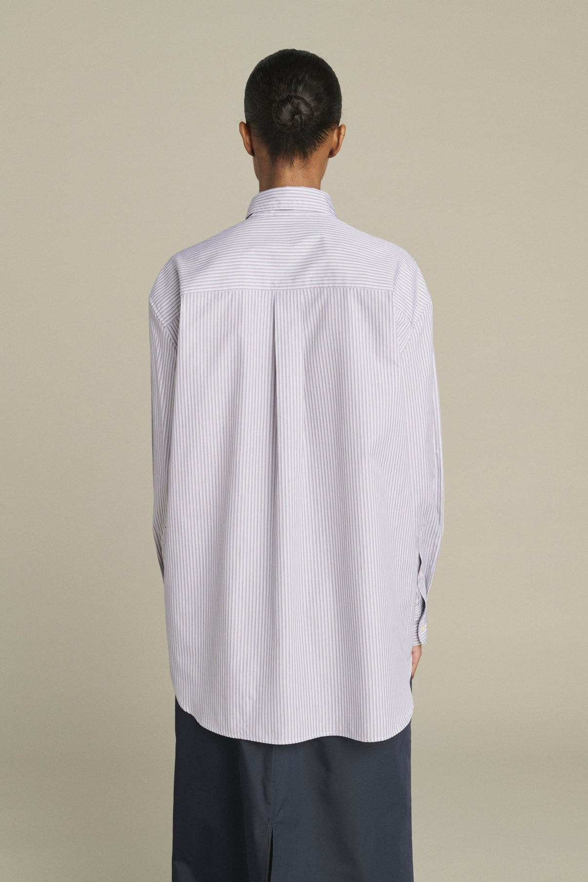 Shirt Carlotta - Blue/Beige - Cotton - Women vue 4