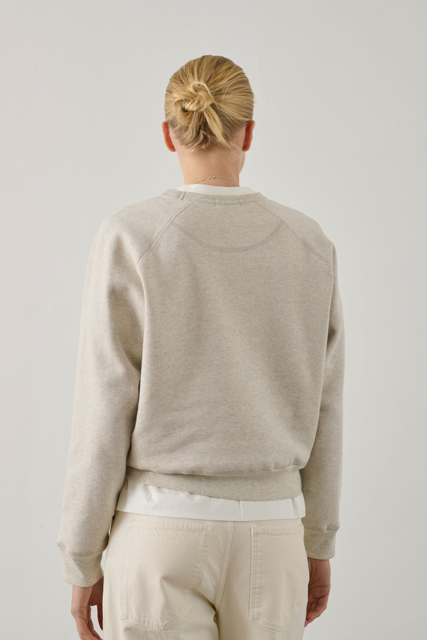 Sweatshirt Artemis - Gris Clair Chiné - Coton - Femme