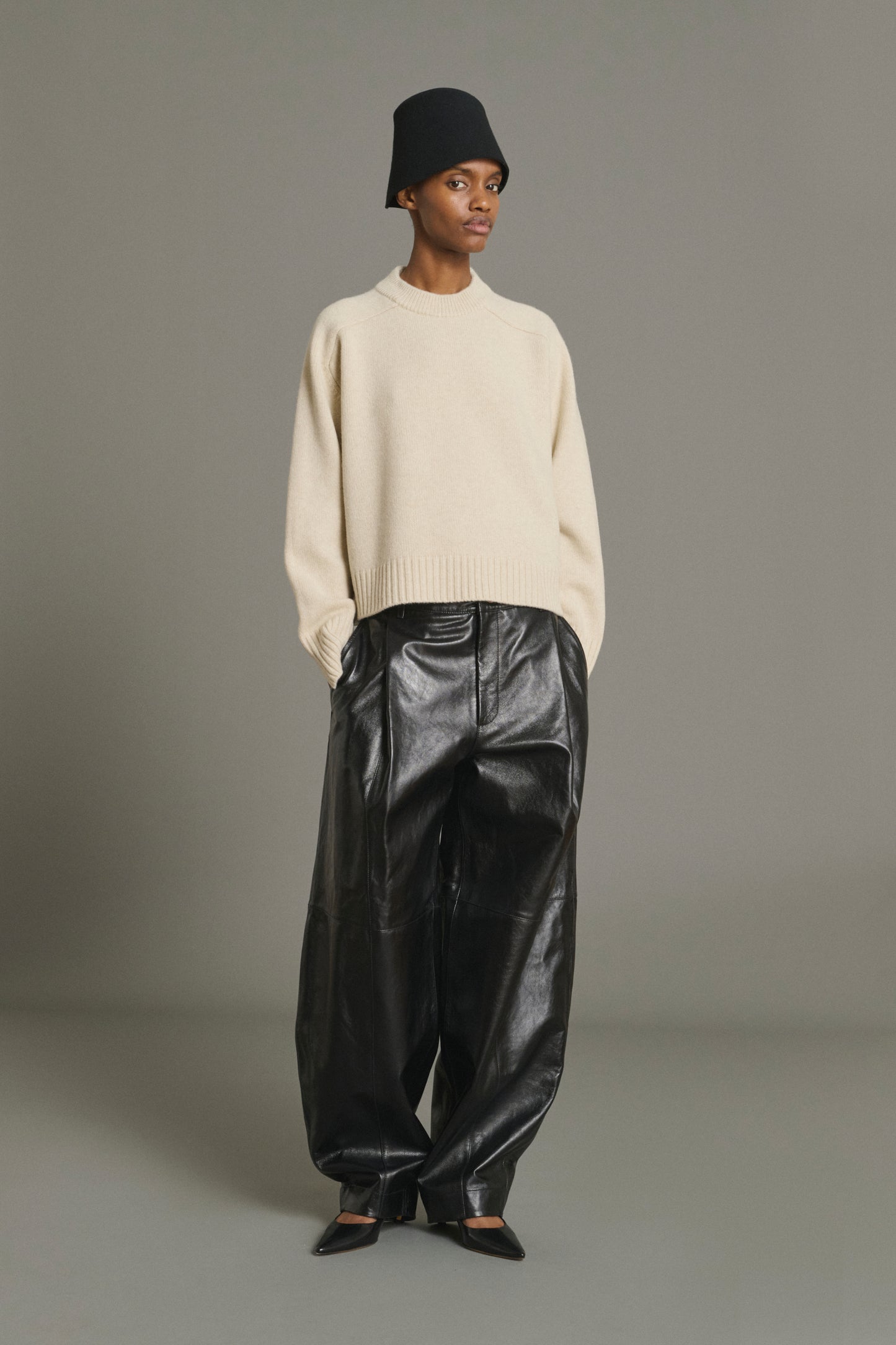Will pullover - Écru Chiné - Merino Wool - Women