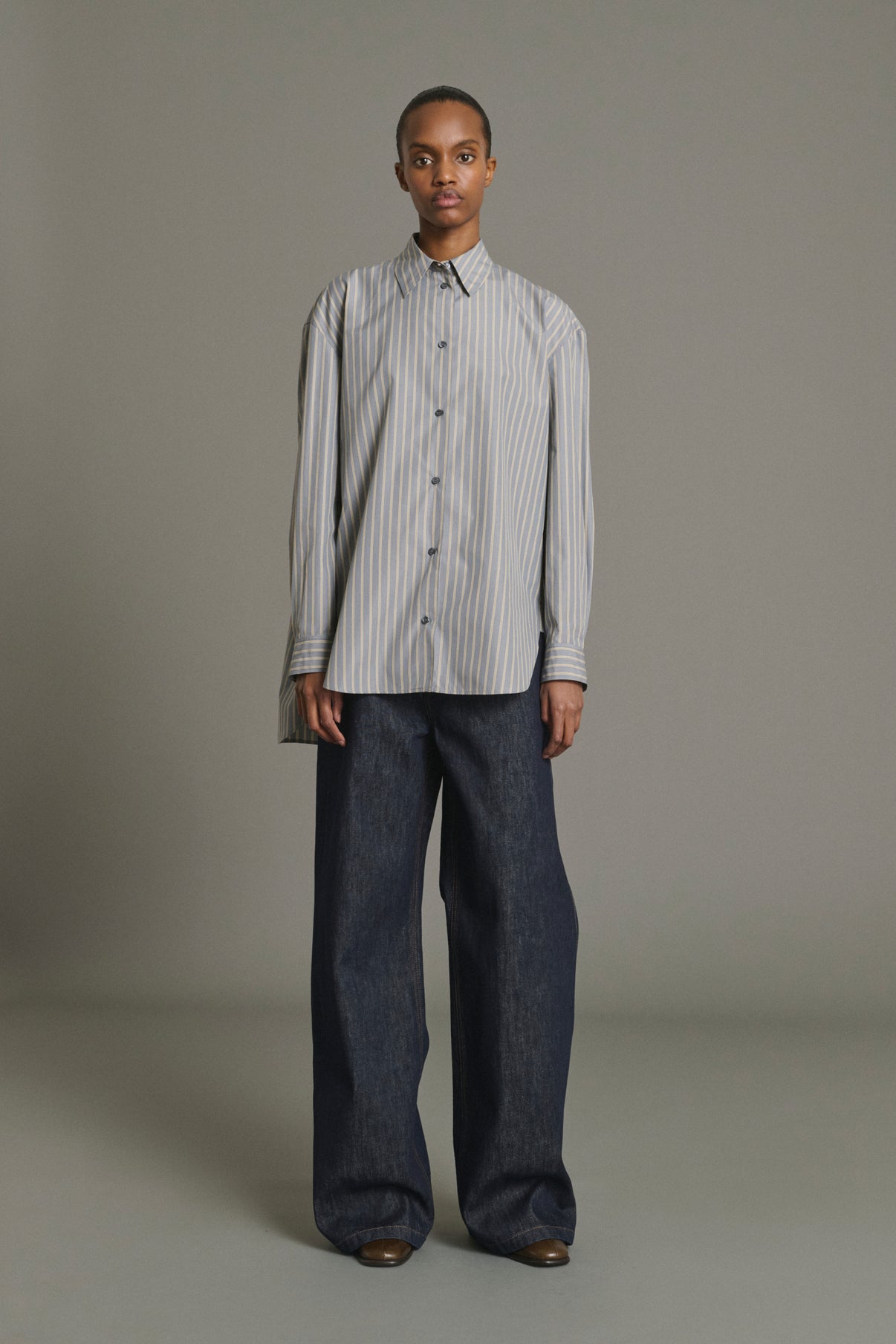 Grenade Shirt - Anthracite/Bronze - Cotton - Women vue 2