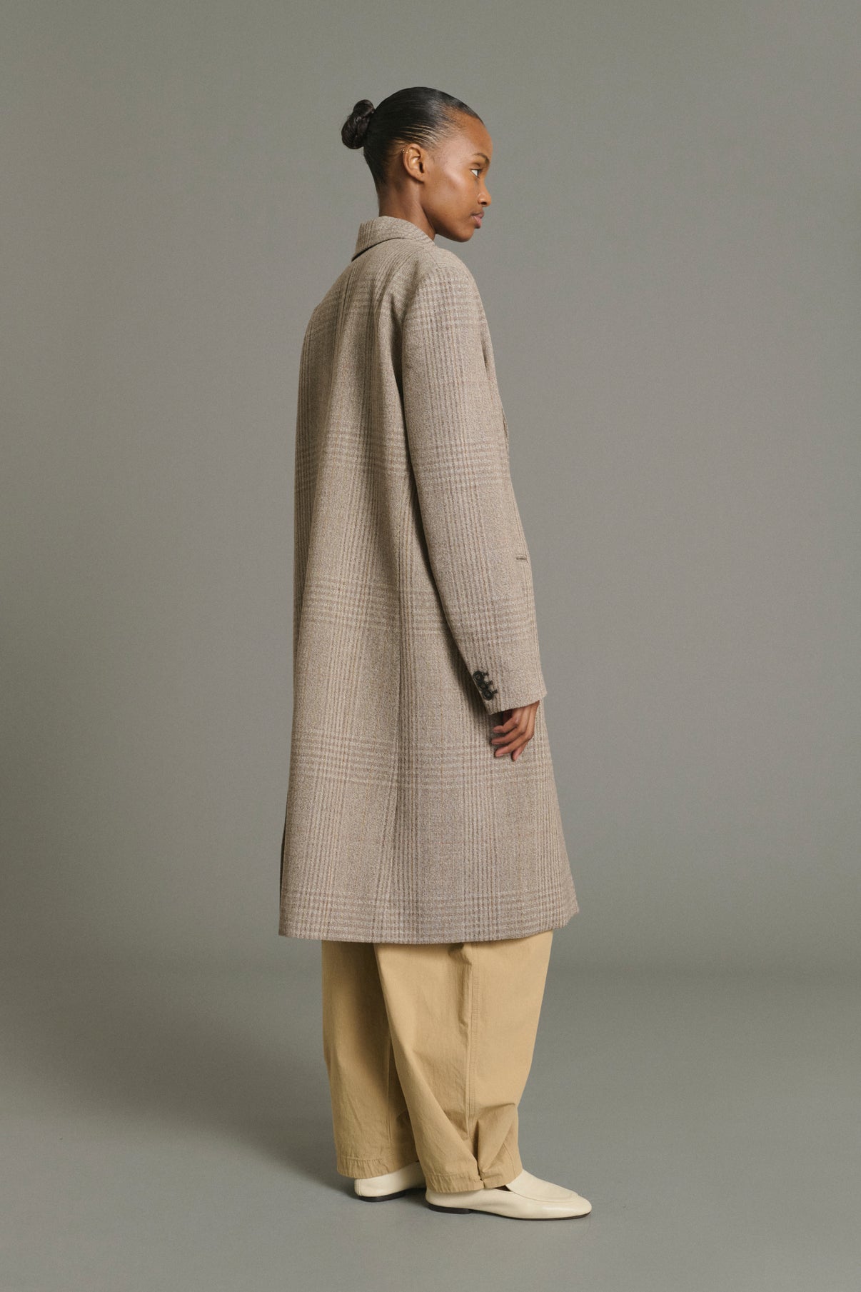 Lincoln coat - Brown/Beige - Wool - Women vue 2