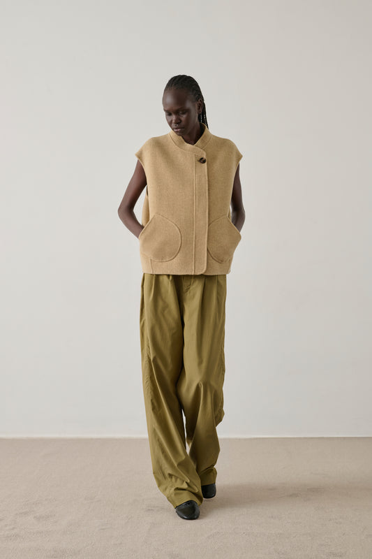 Blouson Adeline - Beige Chiné - Laine - Femme