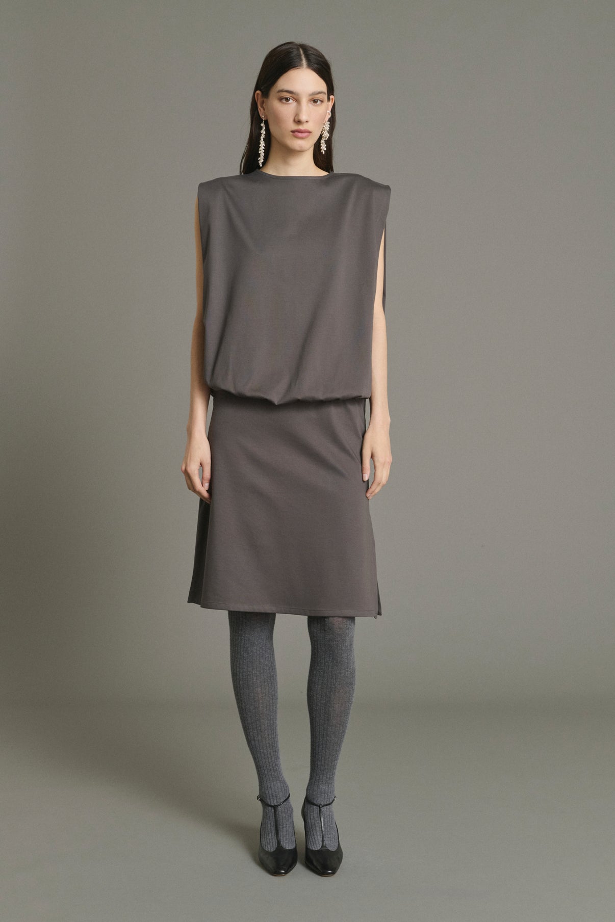Jolene dress - Slate - Cotton - Women vue 1