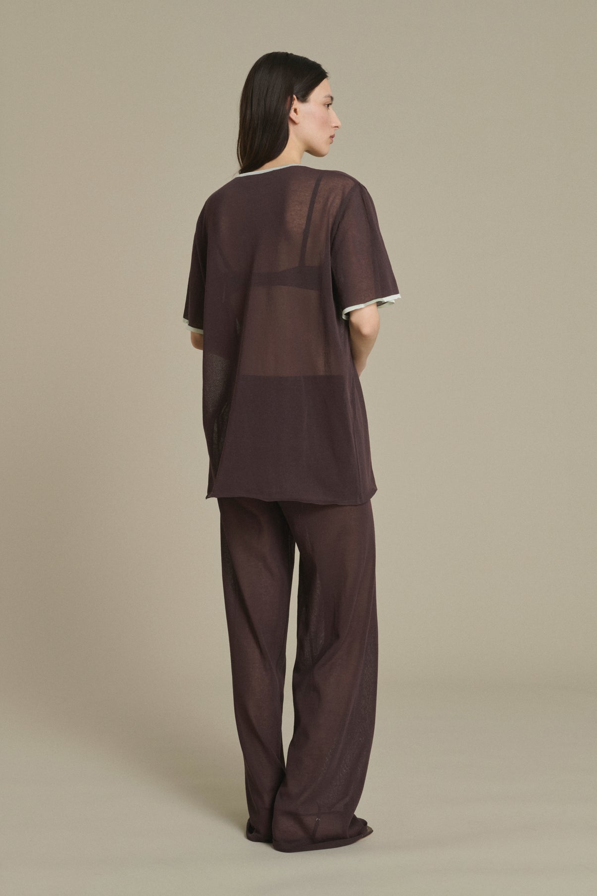 Pantalon Nico chocolat en maille Soeur & TL180 - Soeur vue 2
