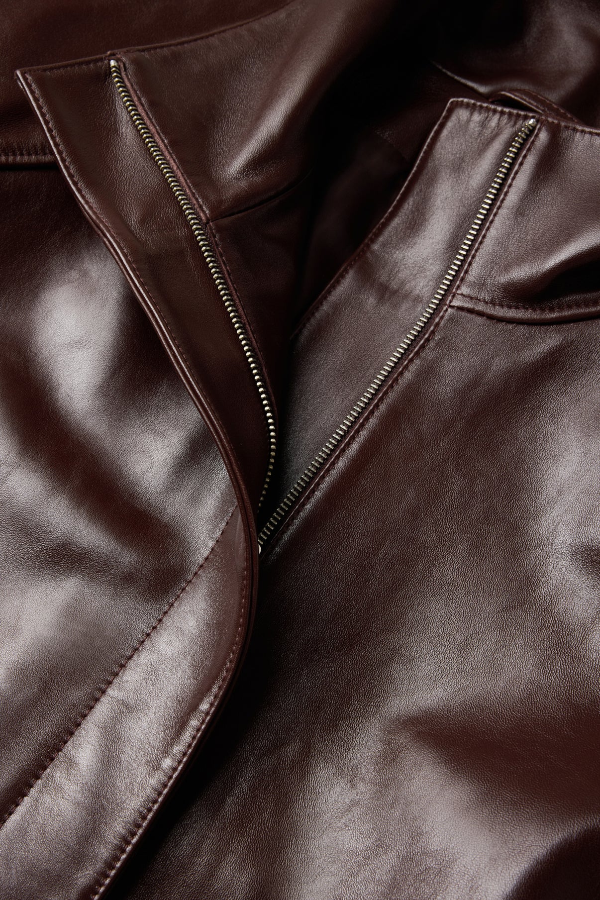 Gamma Jacket - Bordeaux - Leather - Women vue 6