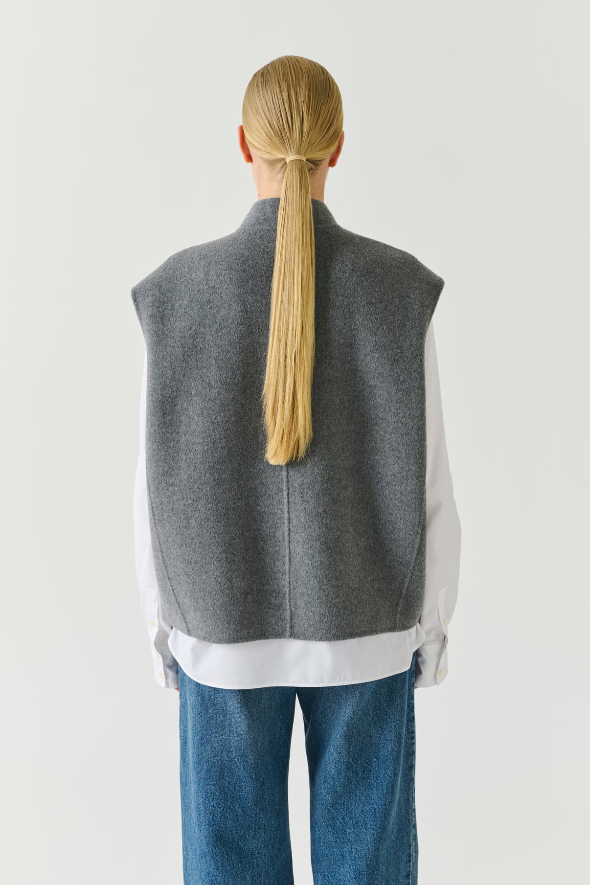 Adeline jacket - Light Grey - Wool - Women vue 3