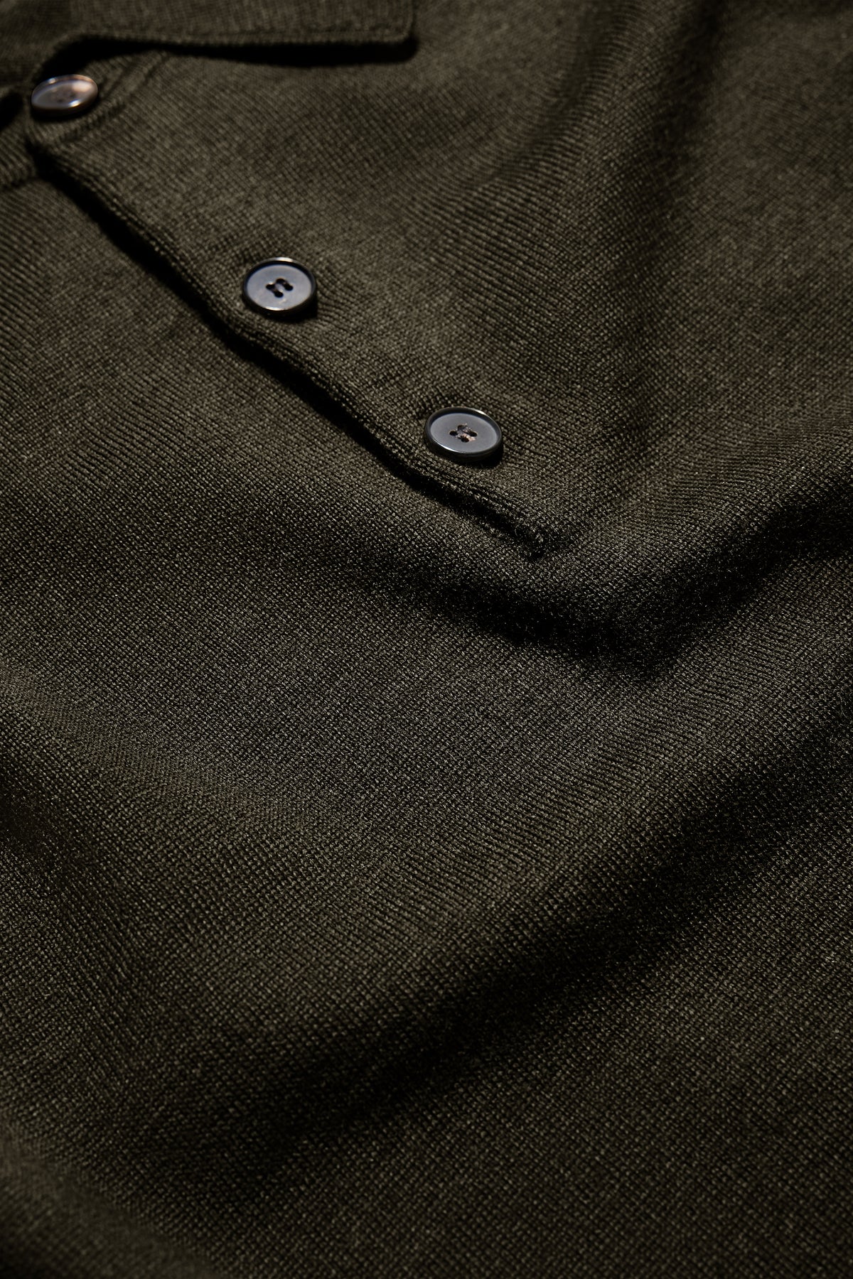 Pullover Etienne - Mélange Khaki - Merino Wool - Men