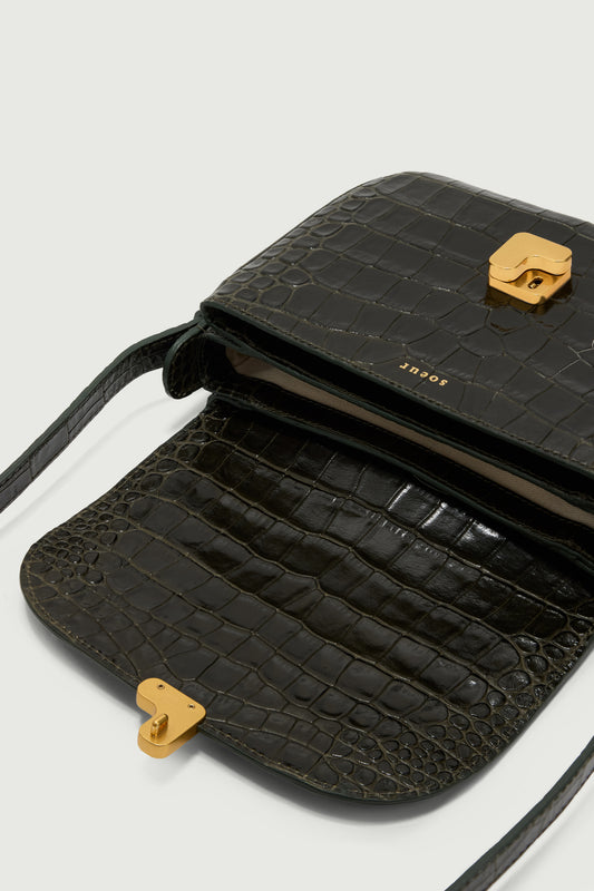 Bellissima Mini bag - Olive Green - Leather - Women