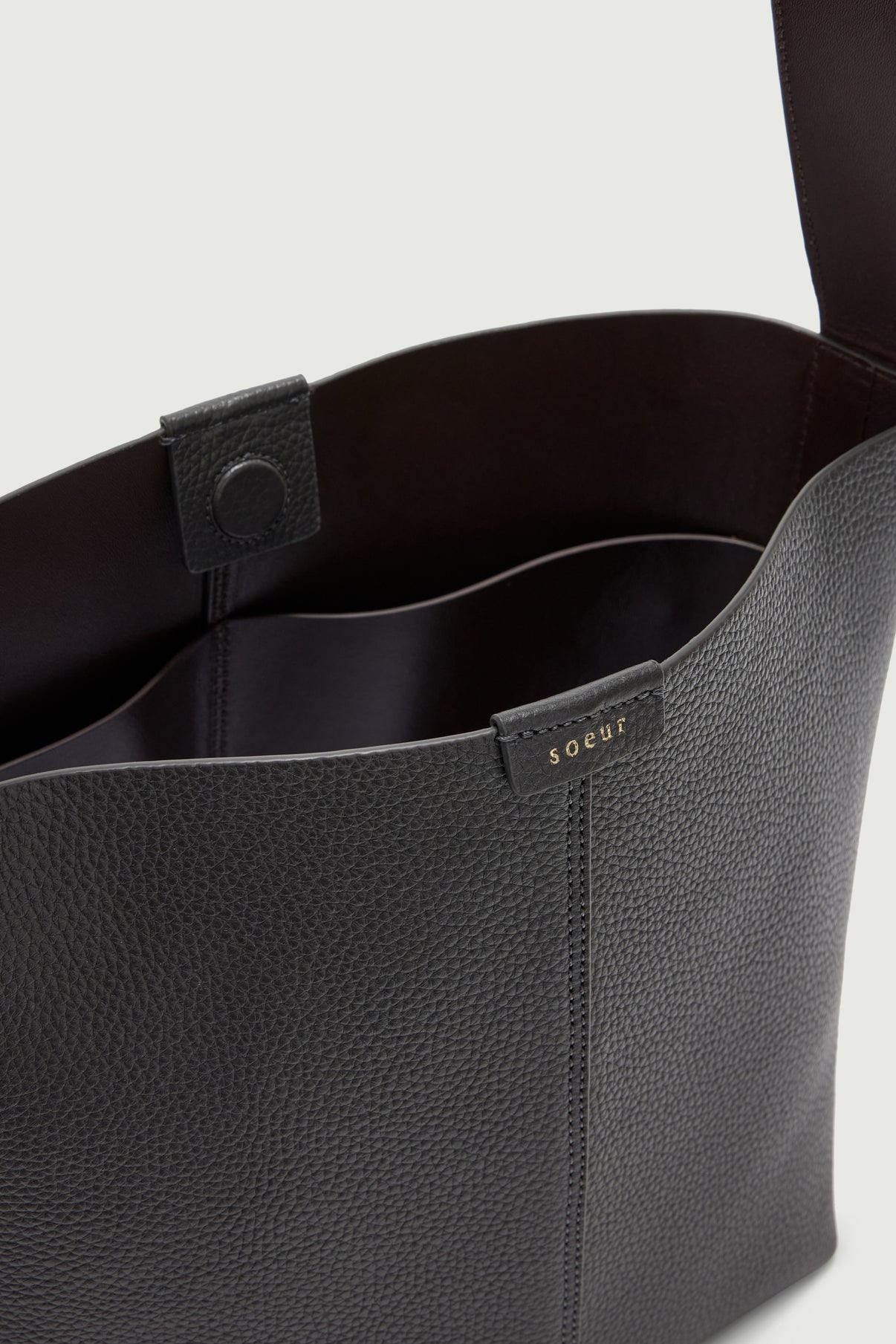 Saudade Mini bag – Steel – Leather – Women vue 4