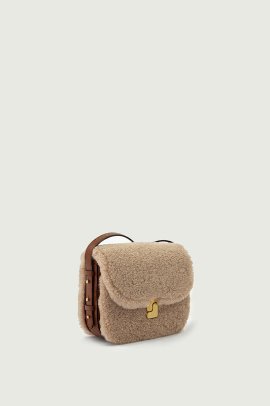 Sac Bellissima Mini - Sable/Noisette - Cuir - Femme